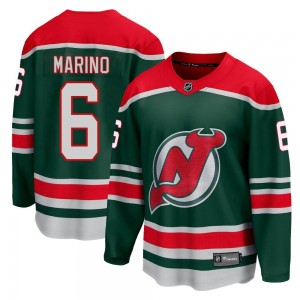 Men's Fanatics Branded New Jersey Devils John Marino Green 2020/21 Special Edition Jersey - Breakaway