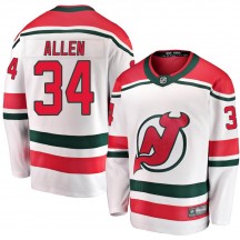 Men's Fanatics Branded New Jersey Devils Jake Allen White Alternate Jersey - Breakaway