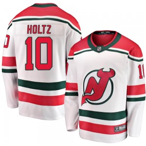 Men's Fanatics Branded New Jersey Devils Alexander Holtz White Alternate Jersey - Breakaway