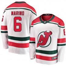 Men's Fanatics Branded New Jersey Devils John Marino White Alternate Jersey - Breakaway