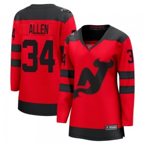 Women's Fanatics Branded New Jersey Devils Jake Allen Red 2024 Stadium Series Jersey - Breakaway