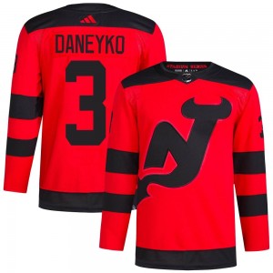 Men's Adidas New Jersey Devils Ken Daneyko Red 2024 Stadium Series Primegreen Jersey - Authentic