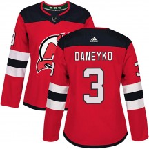 Women's Adidas New Jersey Devils Ken Daneyko Red Home Jersey - Authentic