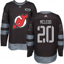 Youth New Jersey Devils Michael McLeod Black 1917-2017 100th Anniversary Jersey - Authentic