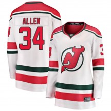 Women's Fanatics Branded New Jersey Devils Jake Allen White Alternate Jersey - Breakaway