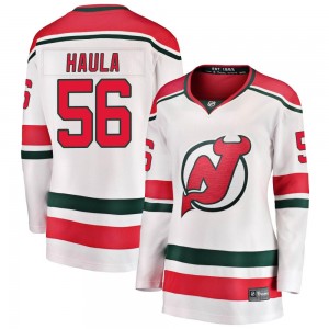 Women's Fanatics Branded New Jersey Devils Erik Haula White Alternate Jersey - Breakaway