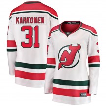 Women's Fanatics Branded New Jersey Devils Kaapo Kahkonen White Alternate Jersey - Breakaway