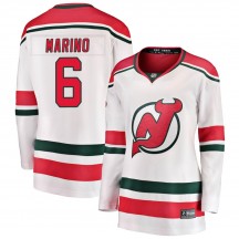 Women's Fanatics Branded New Jersey Devils John Marino White Alternate Jersey - Breakaway