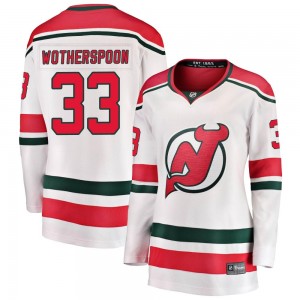 Women's Fanatics Branded New Jersey Devils Tyler Wotherspoon White Alternate Jersey - Breakaway
