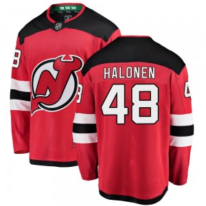 Men's Fanatics Branded New Jersey Devils Brian Halonen Red Home Jersey - Breakaway
