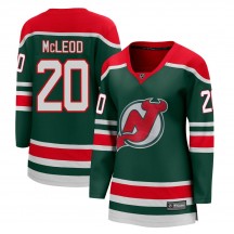 Women's Fanatics Branded New Jersey Devils Michael McLeod Green 2020/21 Special Edition Jersey - Breakaway