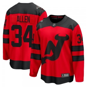 Men's Fanatics Branded New Jersey Devils Jake Allen Red 2024 Stadium Series Jersey - Breakaway