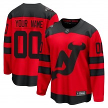 Men's Fanatics Branded New Jersey Devils Custom Red Custom 2024 Stadium Series Jersey - Breakaway