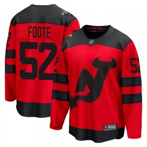 Men's Fanatics Branded New Jersey Devils Cal Foote Red 2024 Stadium Series Jersey - Breakaway