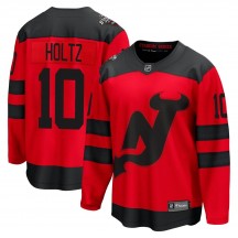 Men's Fanatics Branded New Jersey Devils Alexander Holtz Red 2024 Stadium Series Jersey - Breakaway
