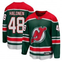 Men's Fanatics Branded New Jersey Devils Brian Halonen Green 2020/21 Special Edition Jersey - Breakaway