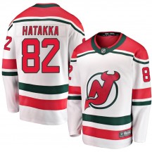 Youth Fanatics Branded New Jersey Devils Santeri Hatakka White Alternate Jersey - Breakaway