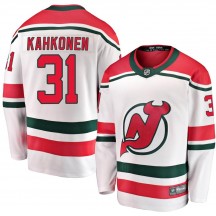 Youth Fanatics Branded New Jersey Devils Kaapo Kahkonen White Alternate Jersey - Breakaway