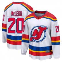 Youth Fanatics Branded New Jersey Devils Michael McLeod White Special Edition 2.0 Jersey - Breakaway