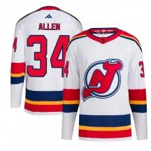 Youth Adidas New Jersey Devils Jake Allen White Reverse Retro 2.0 Jersey - Authentic